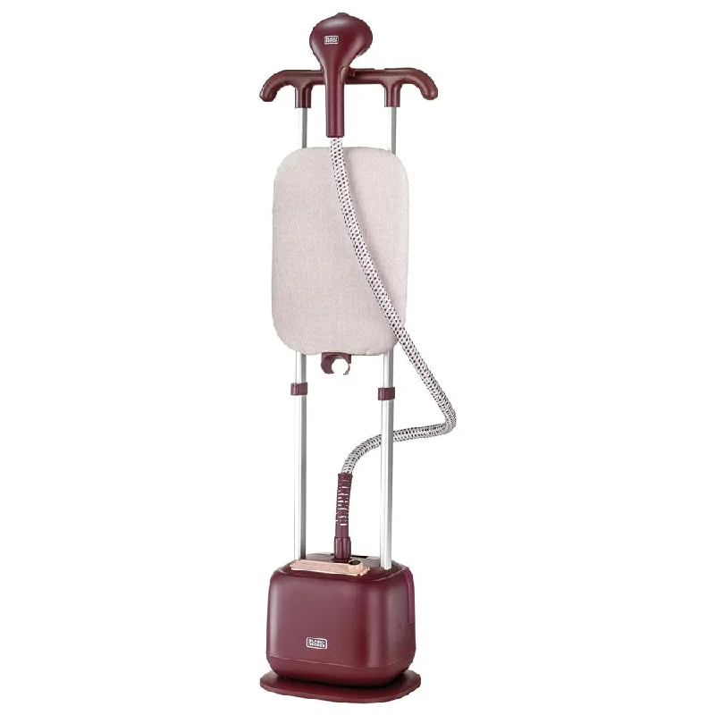 Black + Decker Twin Pole Garment Steamer With Ironing Board GSTD2450-B5 2L 2400W