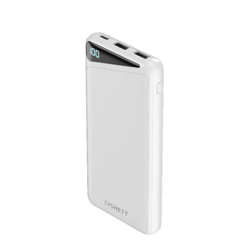 10,000 mAh Power Bank - White