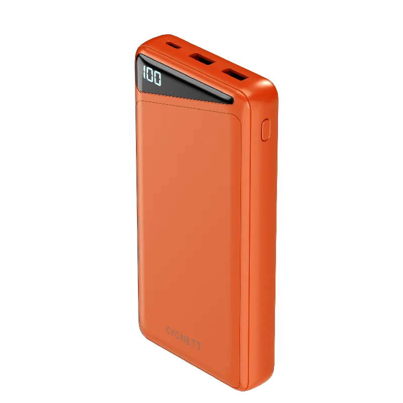 20,000 mAh Power Bank - Orange