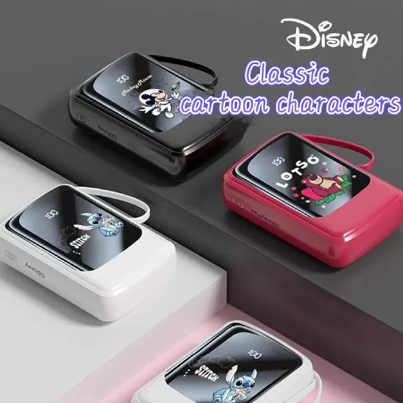 Disney Fast-Charging Power Bank With Dual Cables