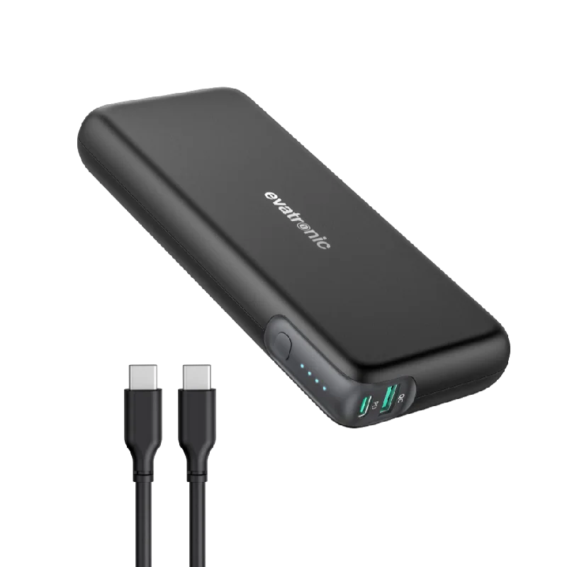 Evatronic PB005 20000mAh 60W 2-Port PD Pioneer Laptop Power Bank