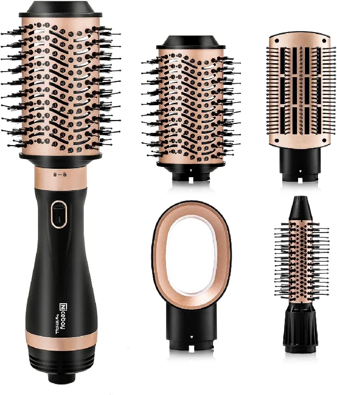 Hair Dryer Brush| 4in1 Hot Air Brush for Straightening/Curling/Drying