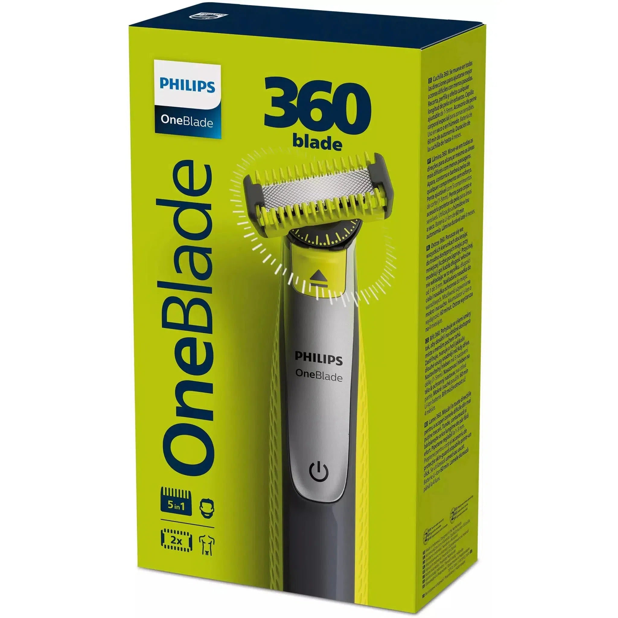 Philips Oneblade QP2830/20 Face & Body 5 in 1 Wet & Dry