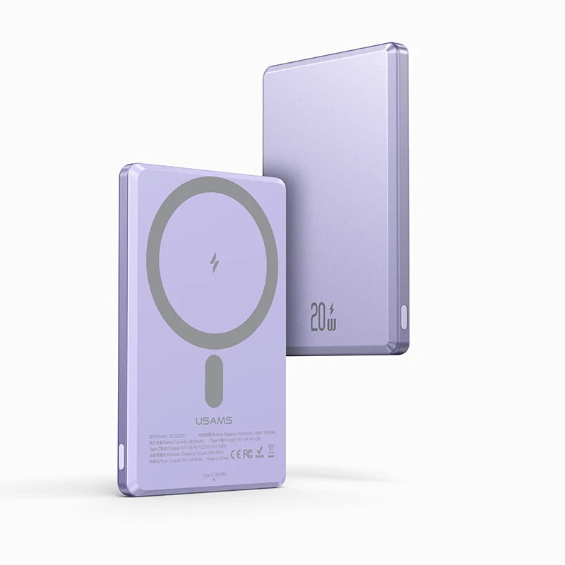 Purple power bank